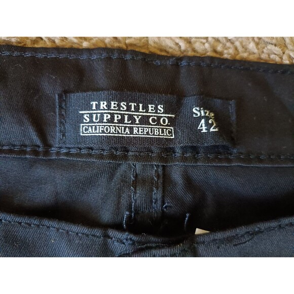 Trestle Supply Co. Pants Men's Size 42 Black Stretch - Picture 4 of 9